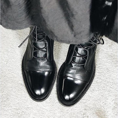 Patent Toe Leather Boots | Sara™