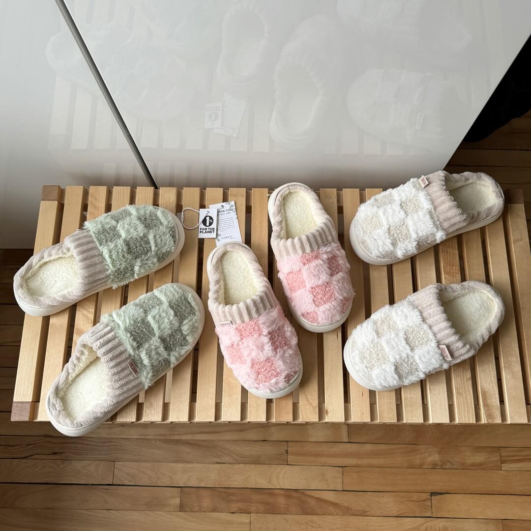 Plaid Nordic Slippers