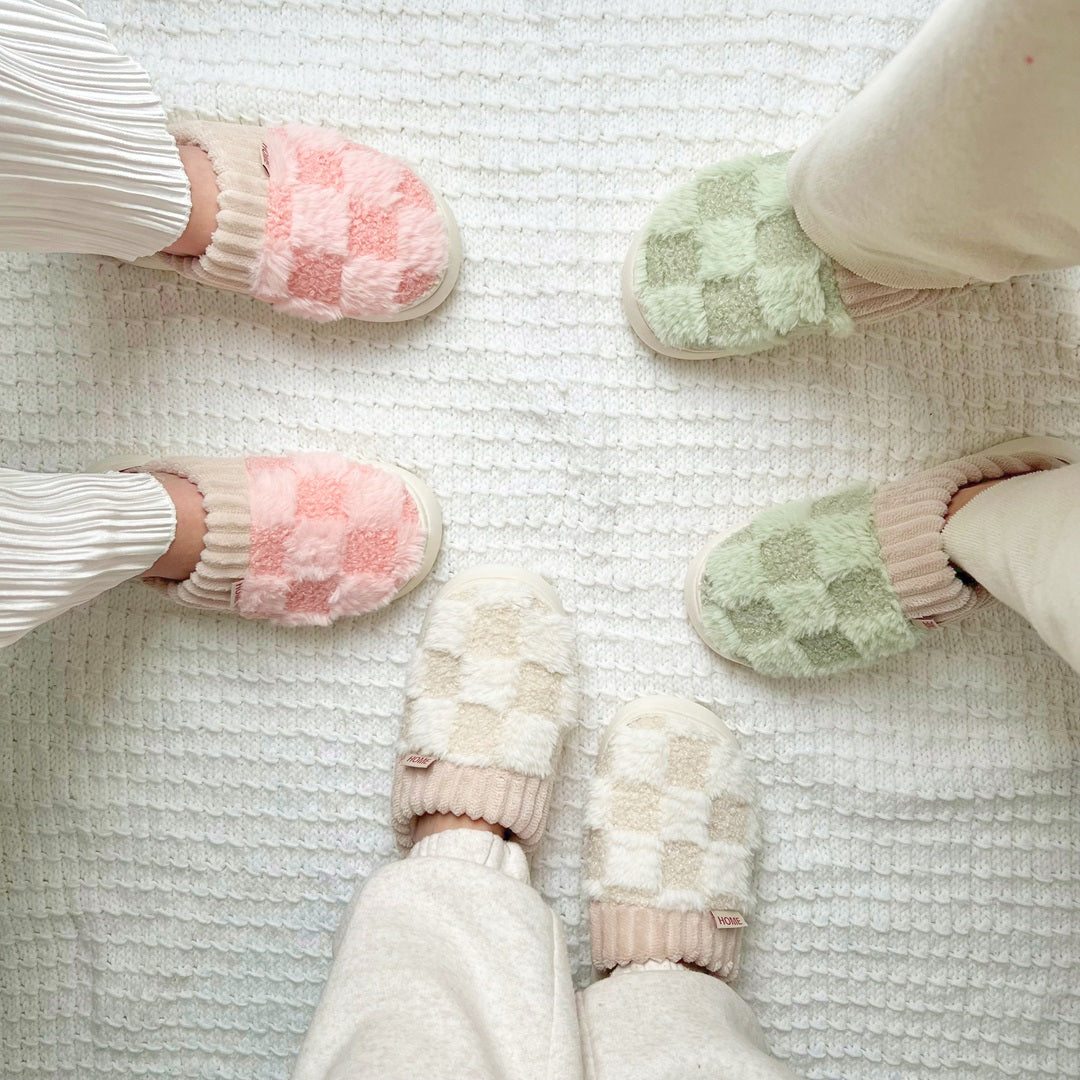 Plaid Nordic Slippers