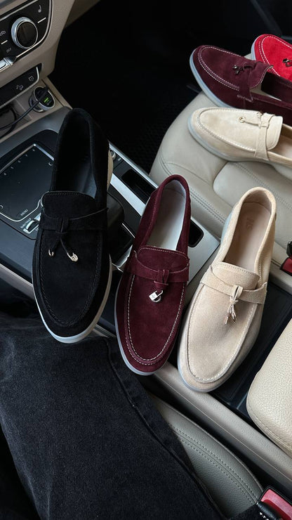Bernardita Loafers - Chic Suede