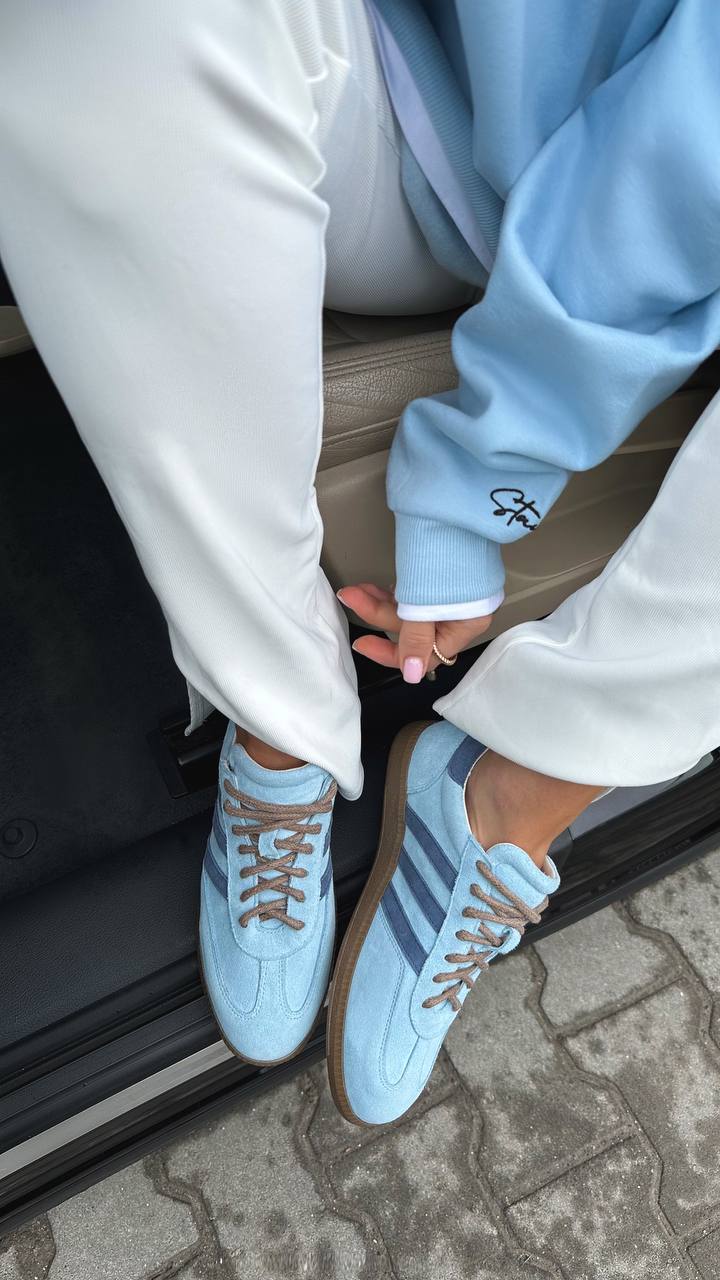 Vintage Light Blue Sneakers
