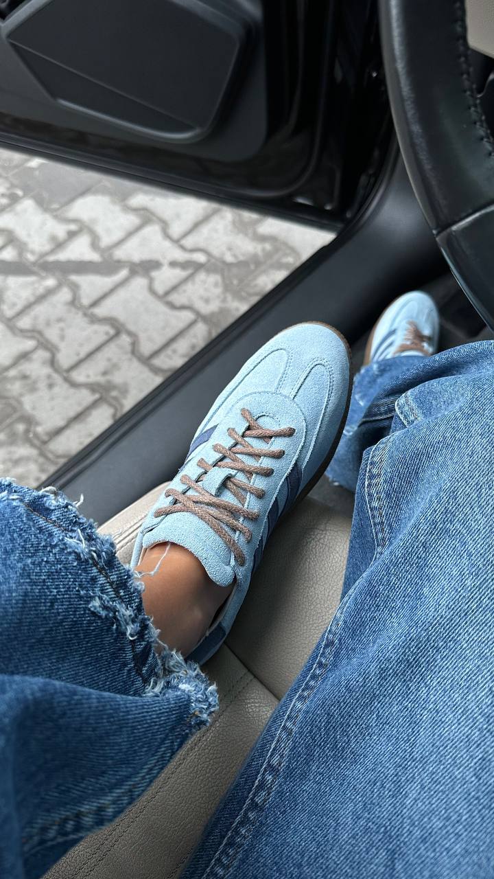 Vintage Light Blue Sneakers