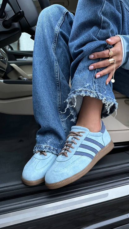 Vintage Light Blue Sneakers