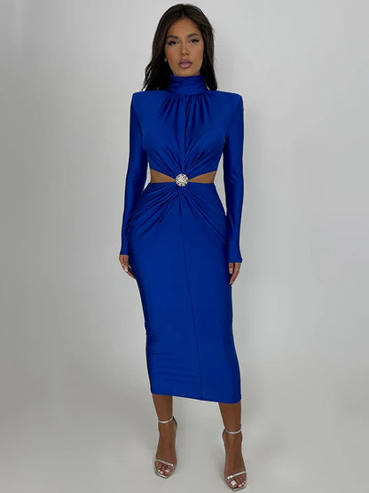 Pamela™ Elegant Dress with Brooch