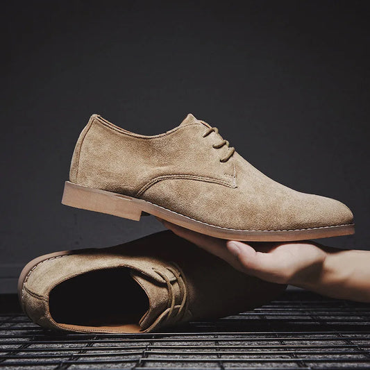 Niels | Elegant and versatile suede lace-up shoes