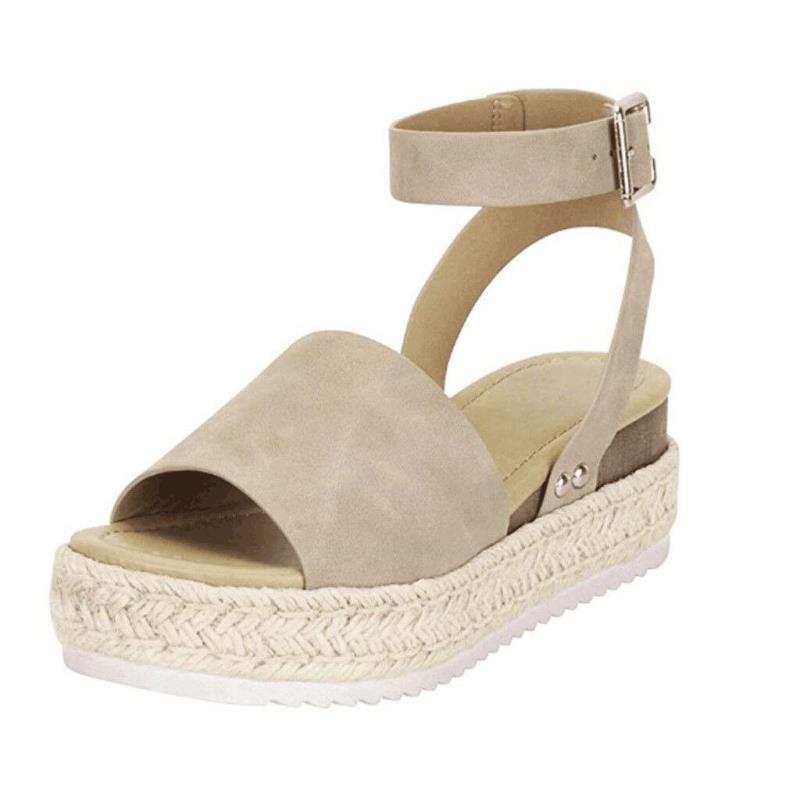 Amelia | Women's spring platform sandals with buckle