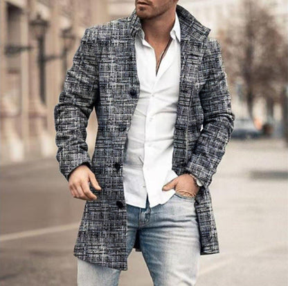 Lightweight men's jacket, elegant and practical for autumn or spring
