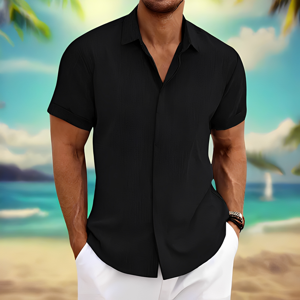 Lance - Men's casual summer shirt