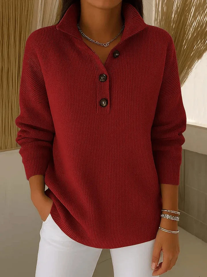 Amparo | V-Neck Polo Sweater