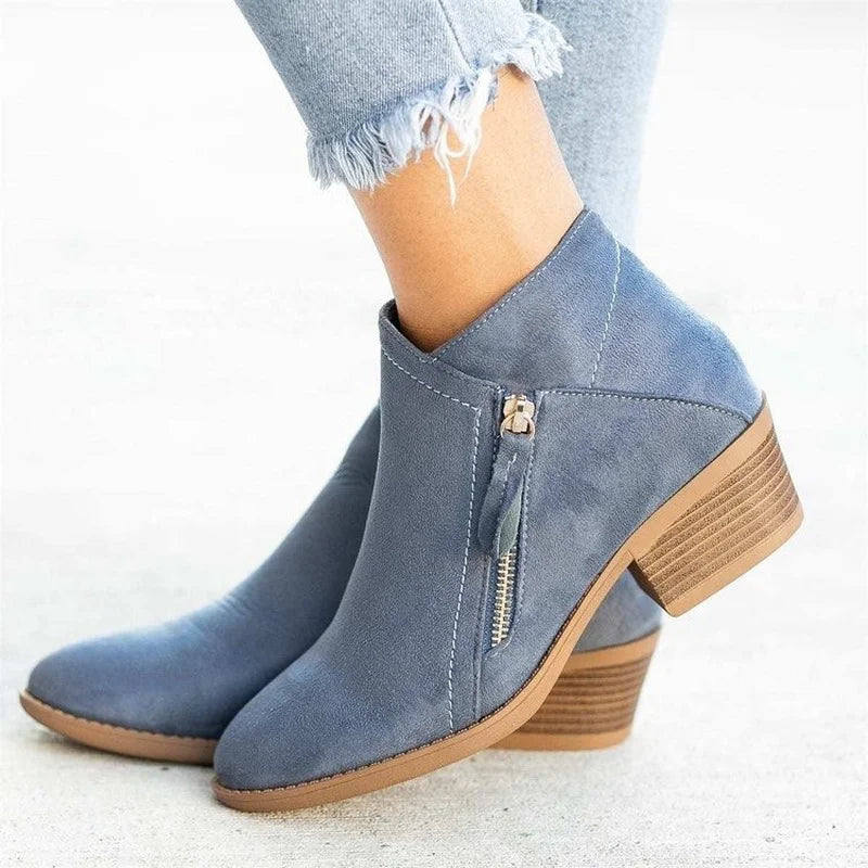 Casual Suede Ankle Boots | Julia™