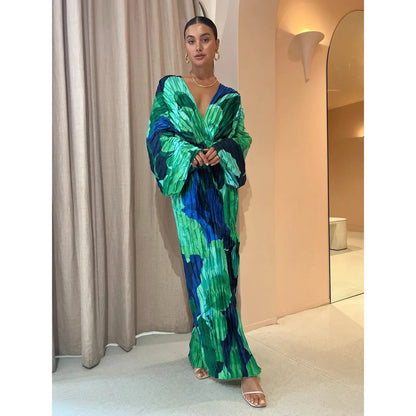 Eva Dress- Pleated and Elegant