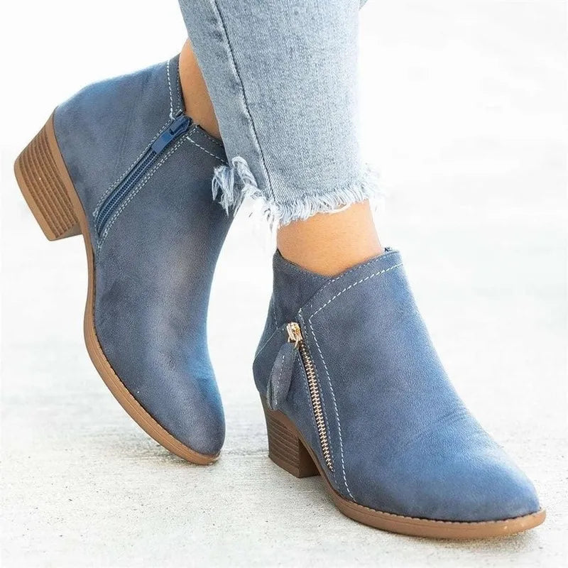 Casual Suede Ankle Boots | Julia™