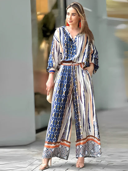 Veronica Set - Colorful Print Versatile Piece