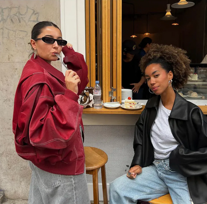 Red Oversized Jacket