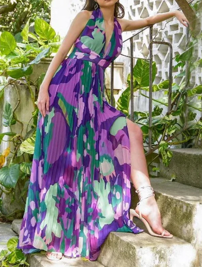 Marie ™ pleated maxi dress