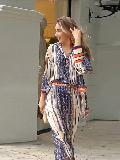 Veronica Set - Colorful Print Versatile Piece