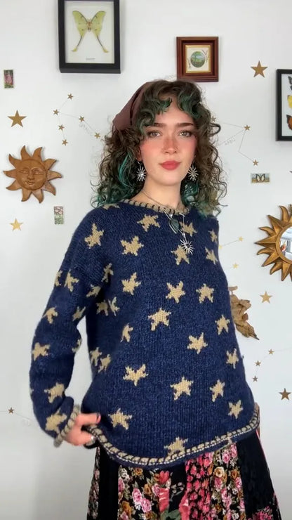 Vintage Starry Sky Sweater