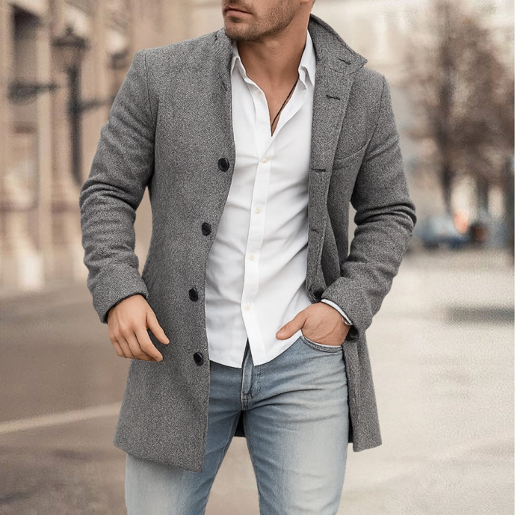 Lightweight men's jacket, elegant and practical for autumn or spring