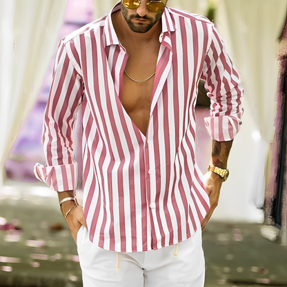 Greyson - Comfortable men's striped summer shirt