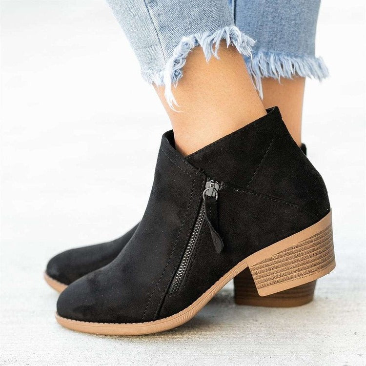 Casual Suede Ankle Boots | Julia™