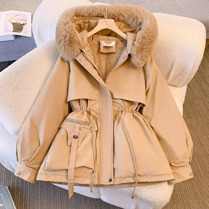 Maylene - Waterproof Coat with Faux Fur Lined Hood