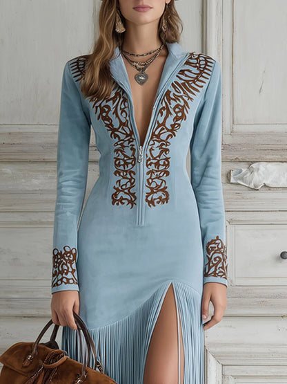 Western-style maxi dress - Luccia