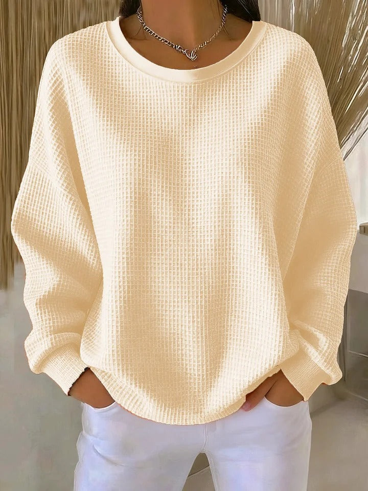 Nuria | Classic Waffle Sweater