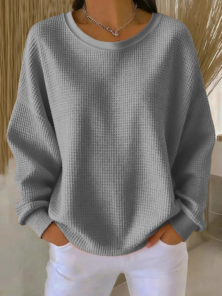 Nuria | Classic Waffle Sweater
