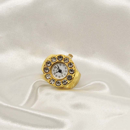 Zirconia circle watch ring