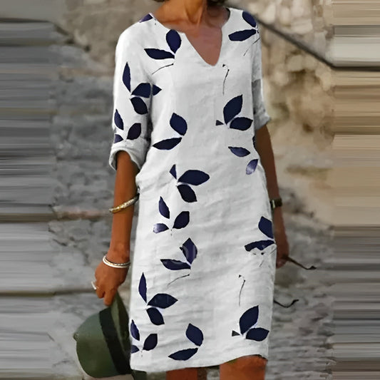 Palomina | Women's V-neck boho mini summer dress | Cool
