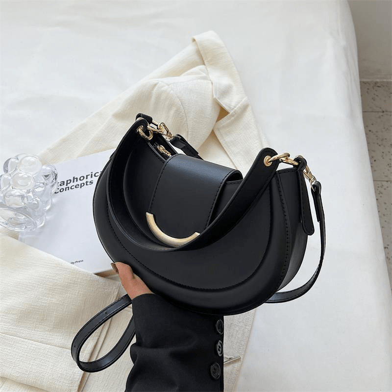 My | Half-moon crossbody bag with chain