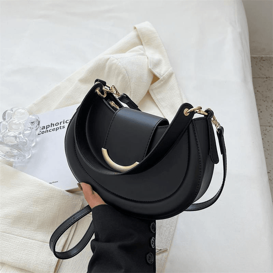 My | Half-moon crossbody bag with chain