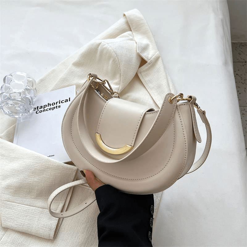 My | Half-moon crossbody bag with chain
