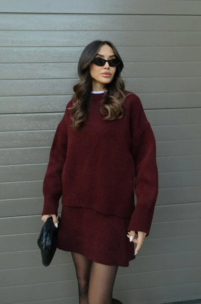 Helena - Knitted Skirt Set