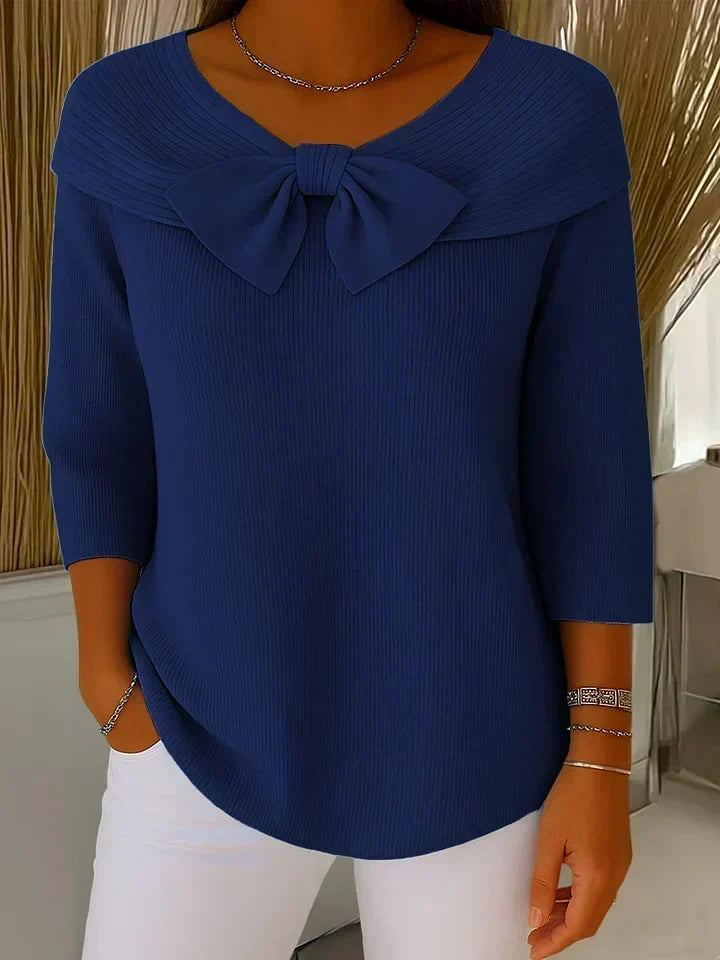 Trinidad | Bow-Detail Crewneck Sweater