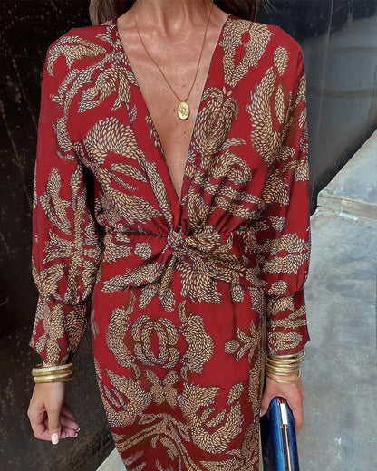 Felisa Dress - Vintage Print