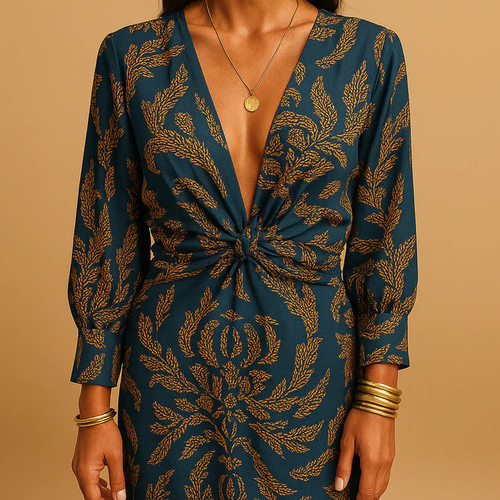 Felisa Dress - Vintage Print