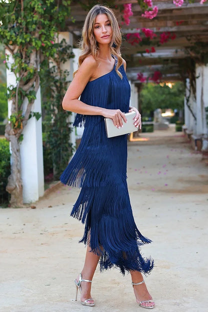 Zafiro™ Elegant Fringe Dress