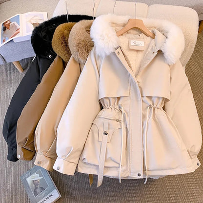 Maylene - Waterproof Coat with Faux Fur Lined Hood