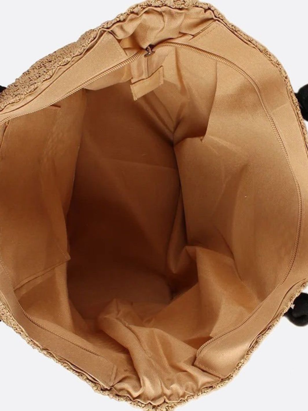 Large Woven Straw Tote Bag with Rope Handles