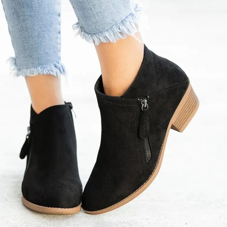 Casual Suede Ankle Boots | Julia™
