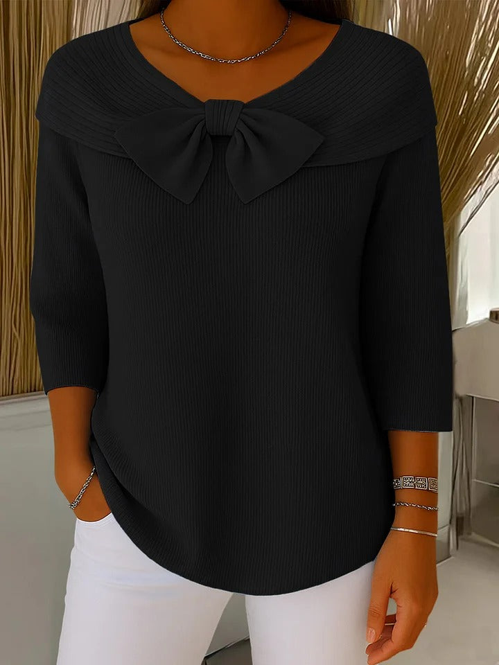 Trinidad | Bow-Detail Crewneck Sweater