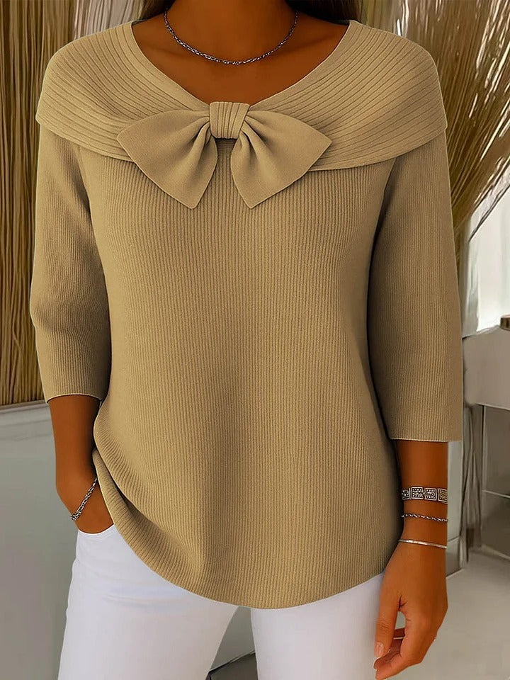 Trinidad | Bow-Detail Crewneck Sweater