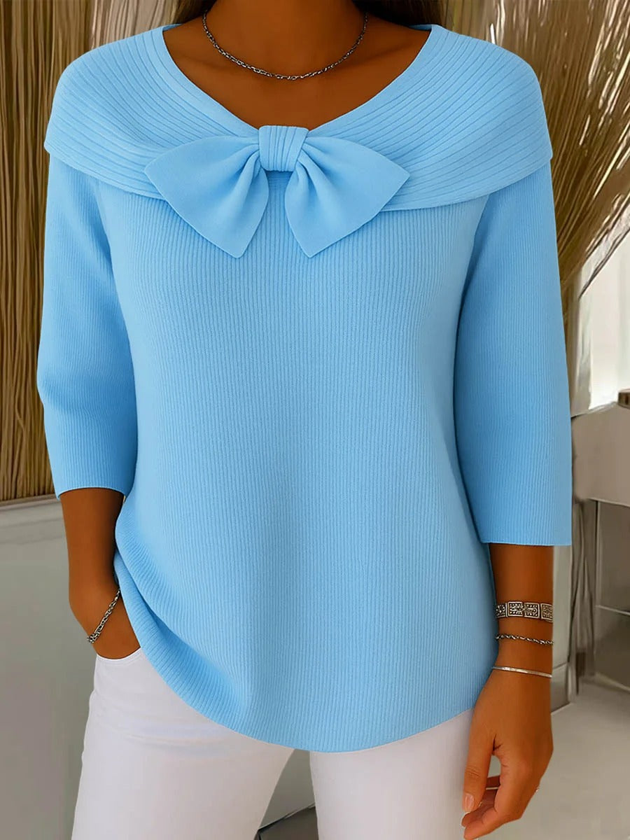 Trinidad | Bow-Detail Crewneck Sweater