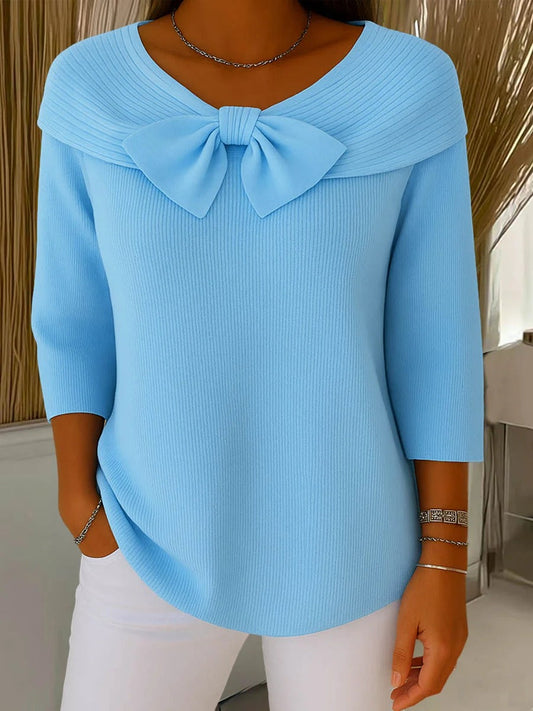 Trinidad | Bow-Detail Crewneck Sweater