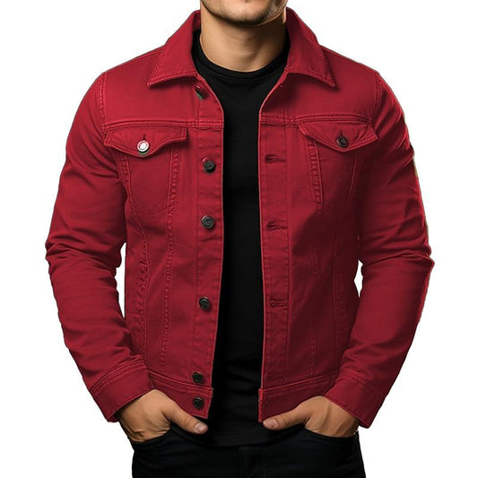 Stylish and practical men's cargo jacket, ideal for autumn and spring