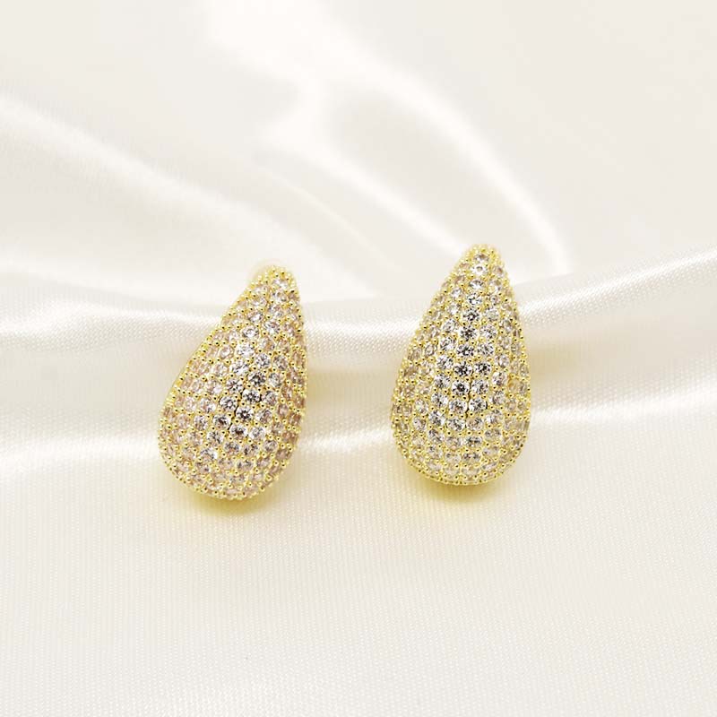 Teardrop Zirconia Earrings