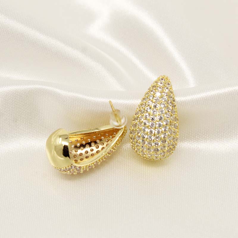 Teardrop Zirconia Earrings