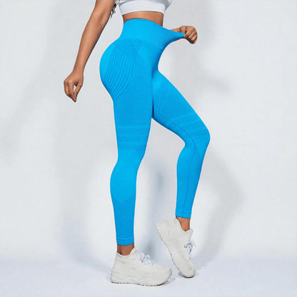 3D Compression Leggings - Blue