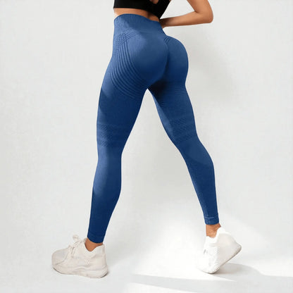 3D Compression Leggings - Dark Blue